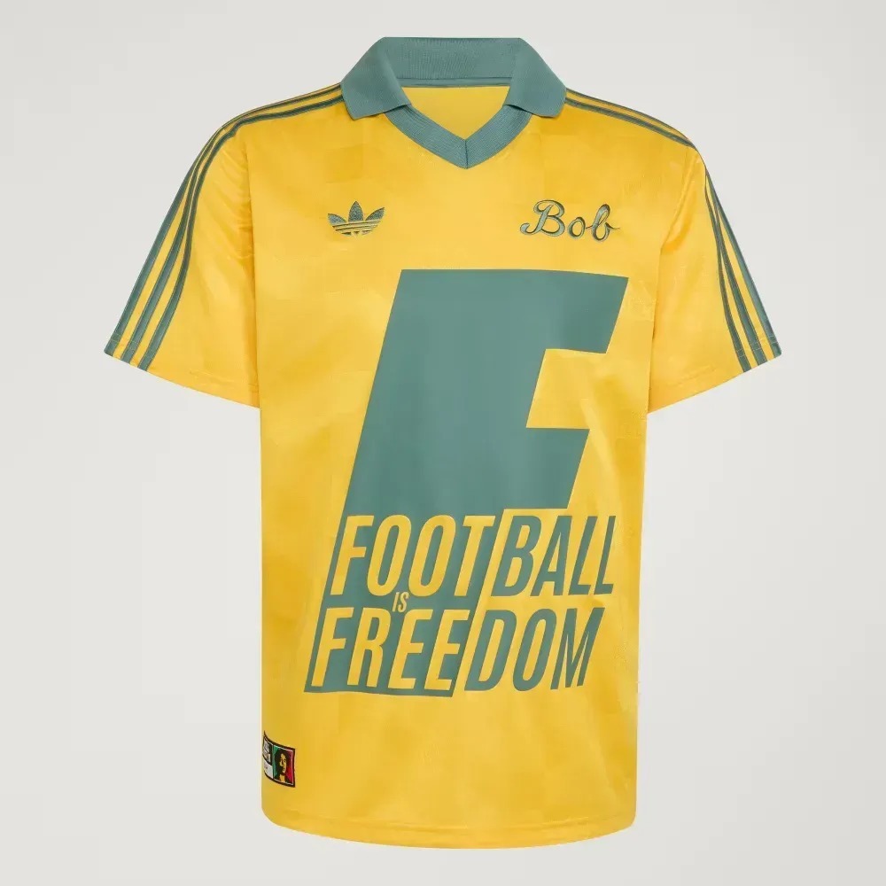 Bob Marley x adidas Camiseta Bold Gold — P / M / G / XG / XXG, Novo