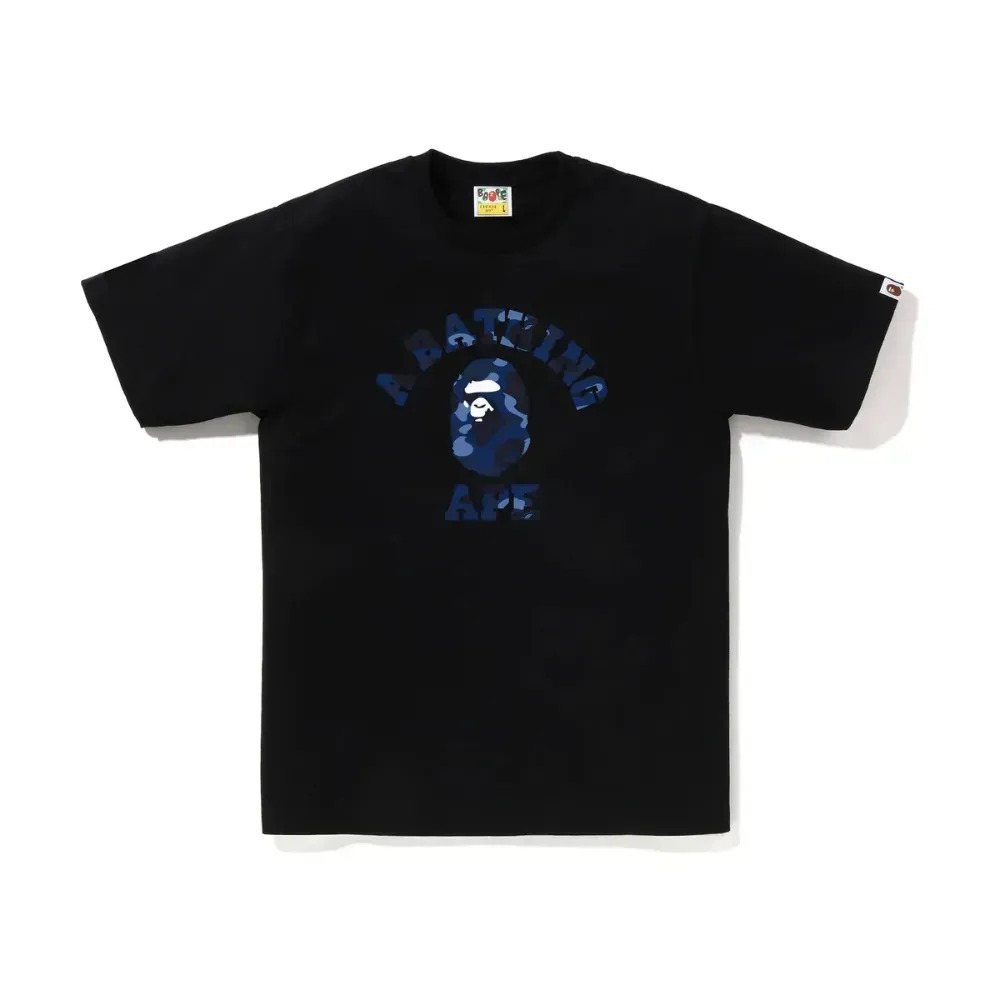 Camiseta Bape Color Camo College Black Navy — P / M / G / XG / XXG / 3XG, Novo