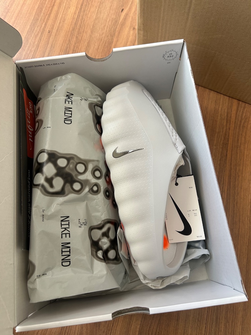 Nike Mind 001 Slide Light Smoke Grey — 43, Novo
