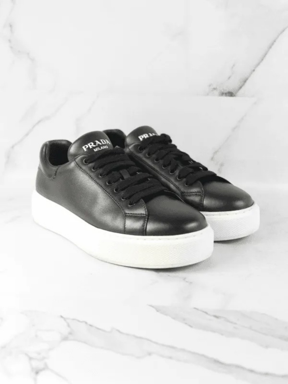 Tênis Prada Basic Logo Preto