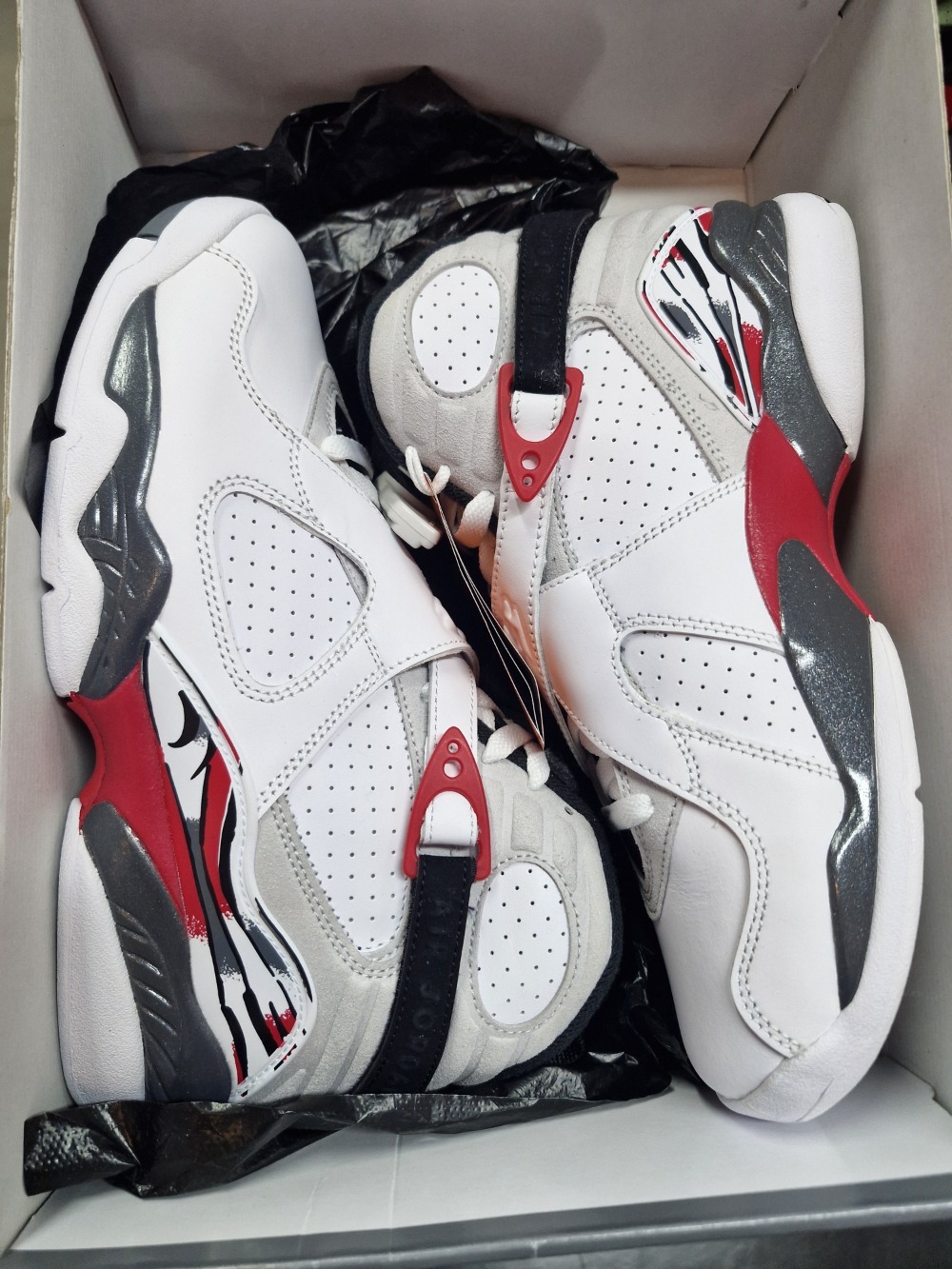 Air Jordan 8 White True Red