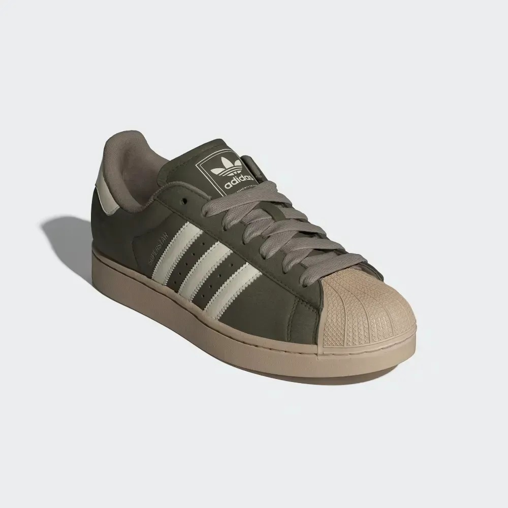 adidas Superstar II Olive Strata Off White Stone Khaki — 38 / 39 / 39.5 / 40 / 40.5 / 41 / 42 / 42.5 / 43 / 43.5 / 44, Novo