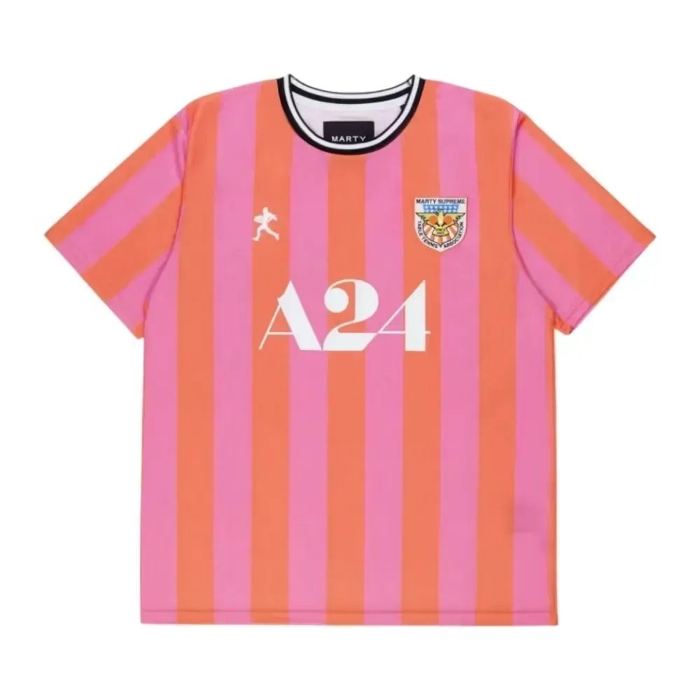 Marty Supreme A24 x Nahmias Camiseta Red Pink — P / M / G / XXG, Novo