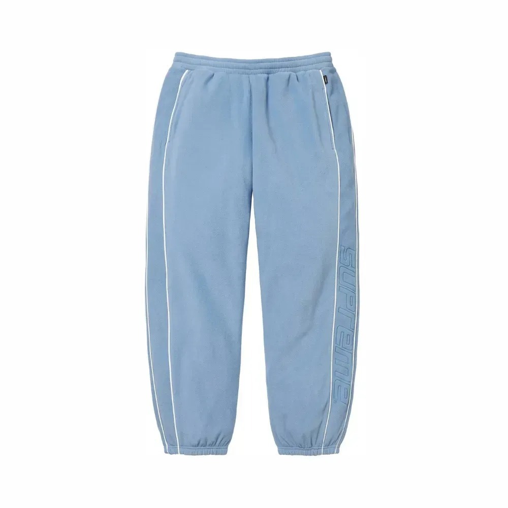 Calça Supreme Polartec Reflective Piping Light Blue FW25-W19 — P / M / G, Novo