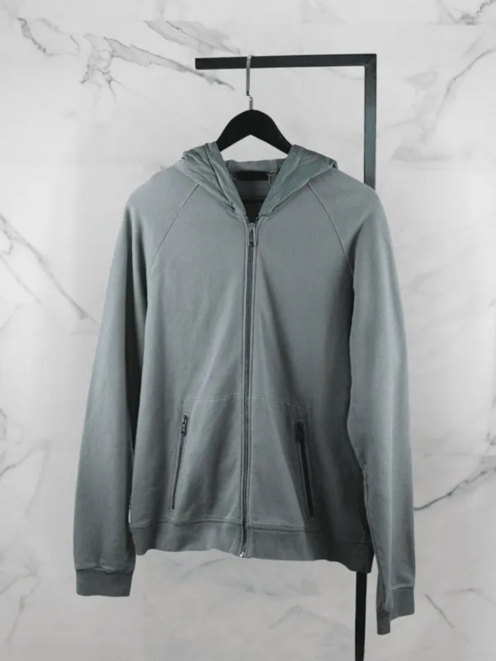 Moletom Prada Basic Logo Cinza