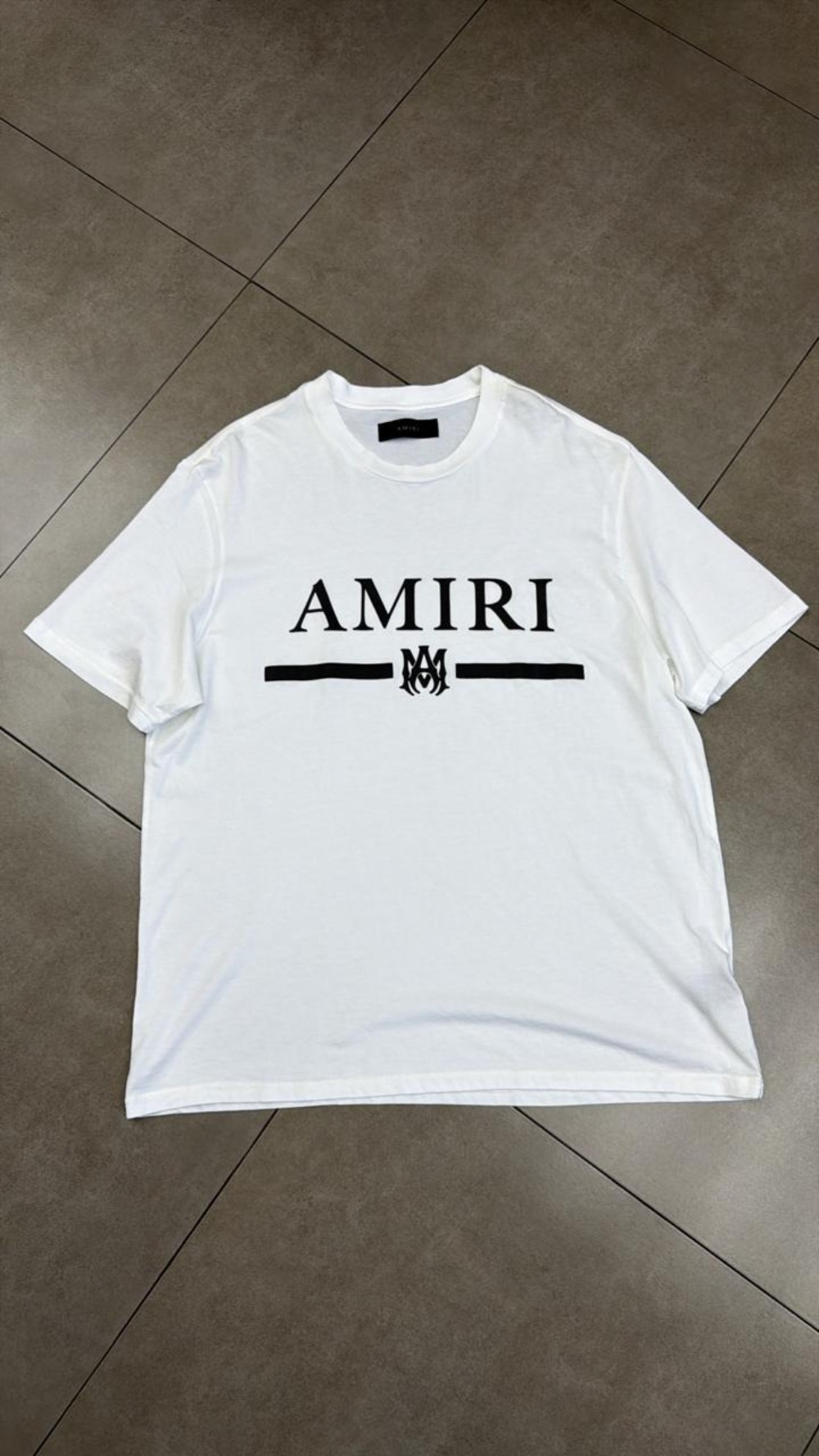 Camiseta Amiri Bar Logo White — XG, Novo