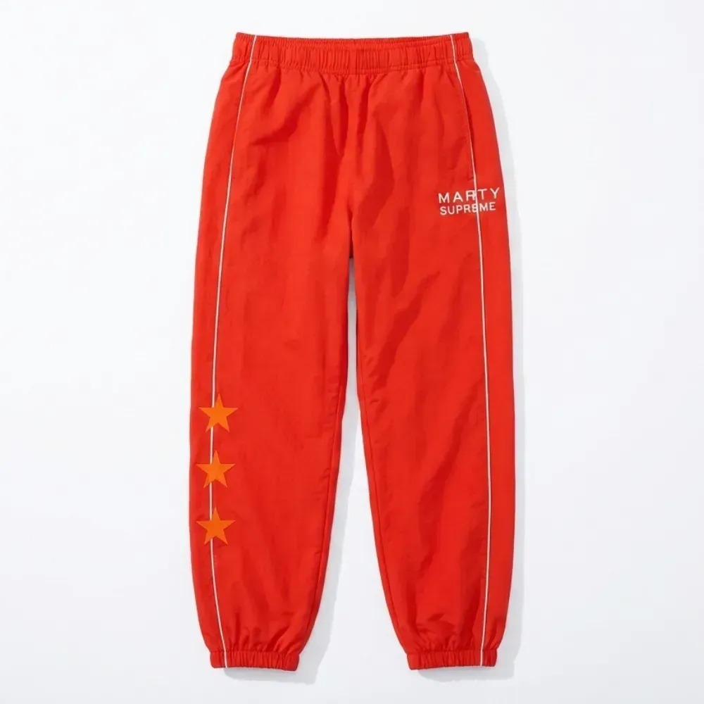 Marty Supreme A24 x Nahmias Calça Track Red — XG, Novo