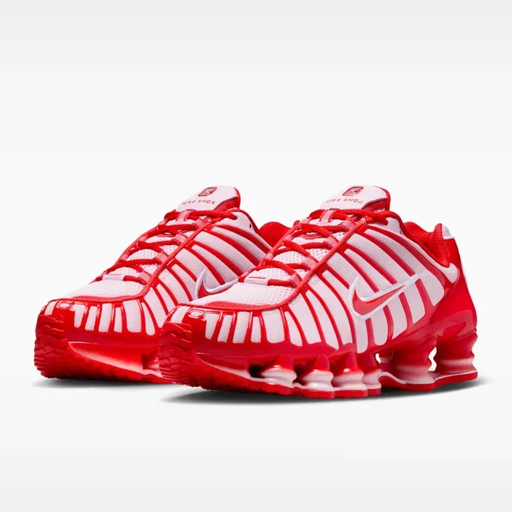 Nike Shox TL Pink Foam Habanero Red Feminino — 34 / 35 / 35.5 / 36 / 37 / 37.5 / 38 / 39 / 39.5 / 40 / 40.5 / 41 / 42, Novo