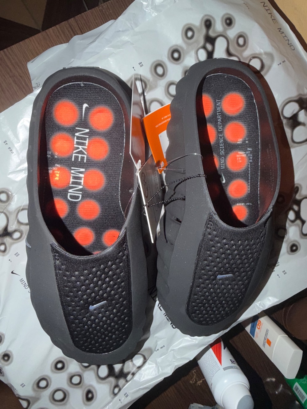 Nike Mind 001 Slide Black Chrome — 39.5, Novo