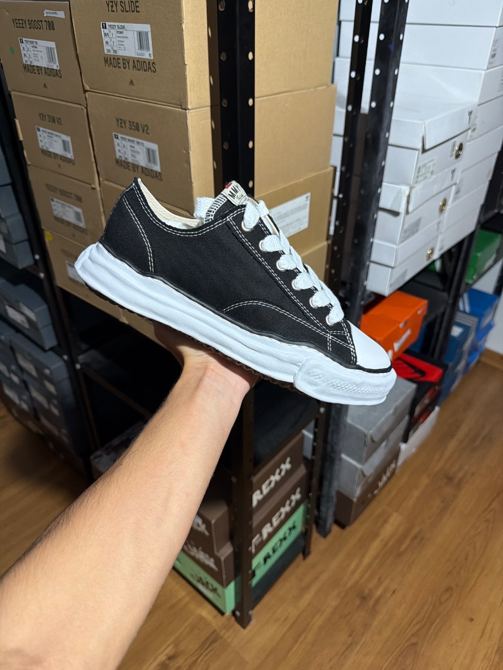 Maison Mihara Yasuhiro Peterson 23 OG Sole Canvas Low Black White