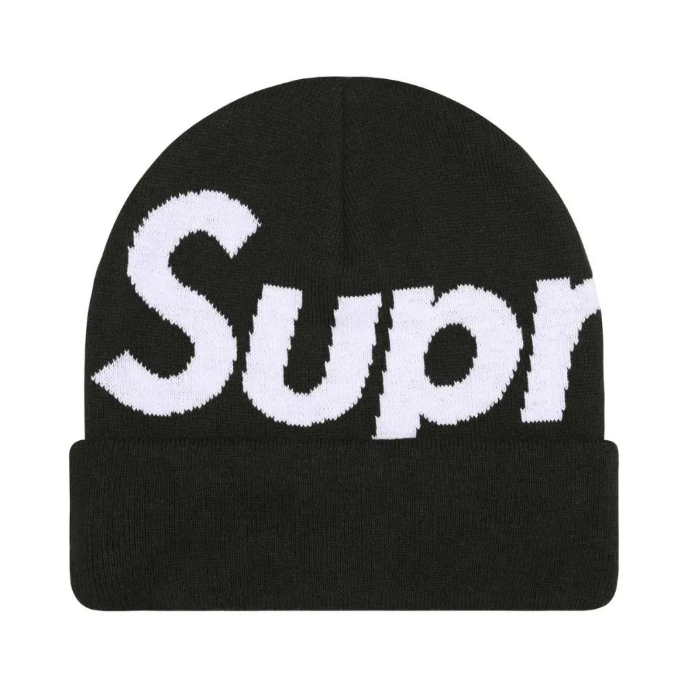 Touca Supreme Big Logo Black FW25-W18 — Único, Novo