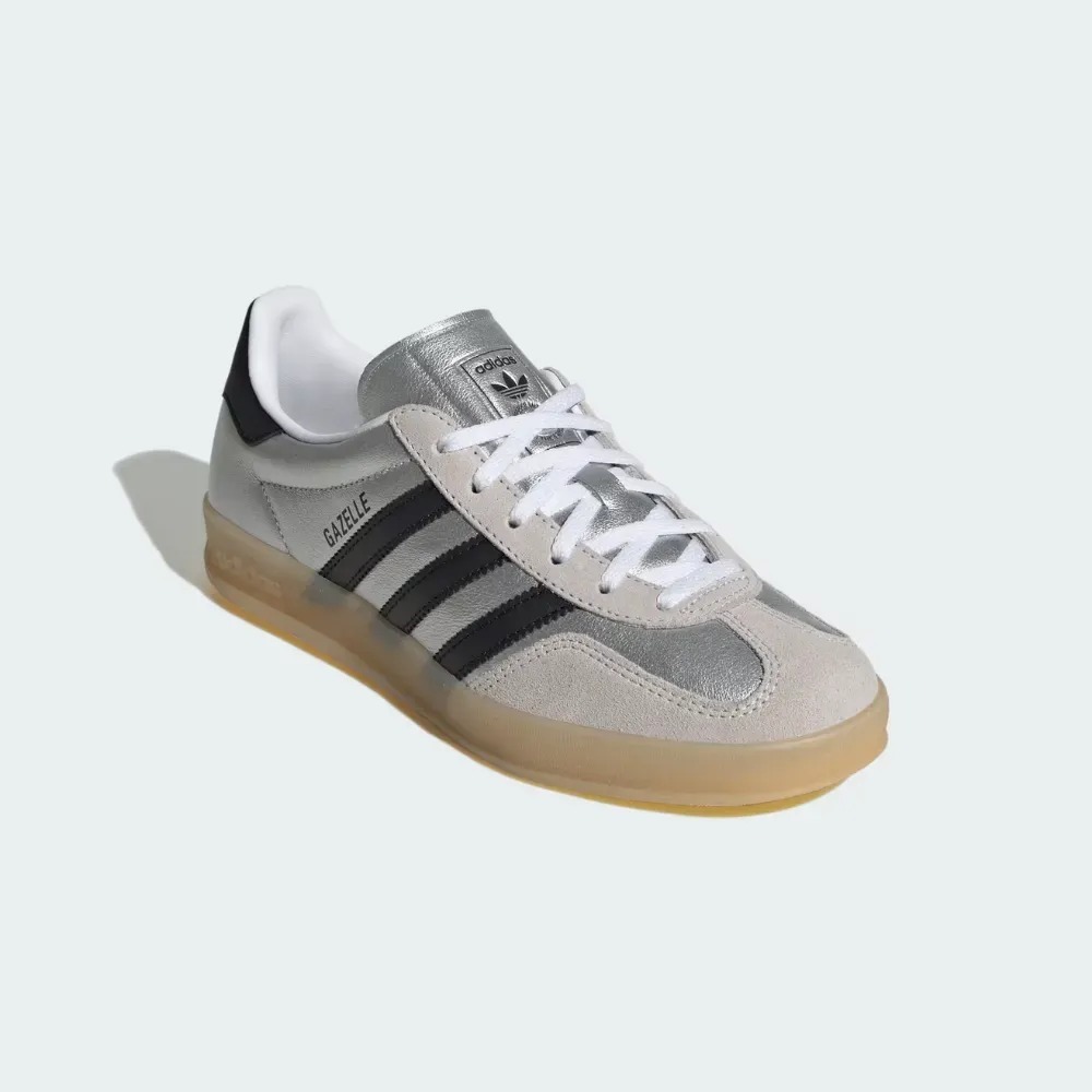 adidas Gazelle Indoor Grey One Core Black Silver Metallic