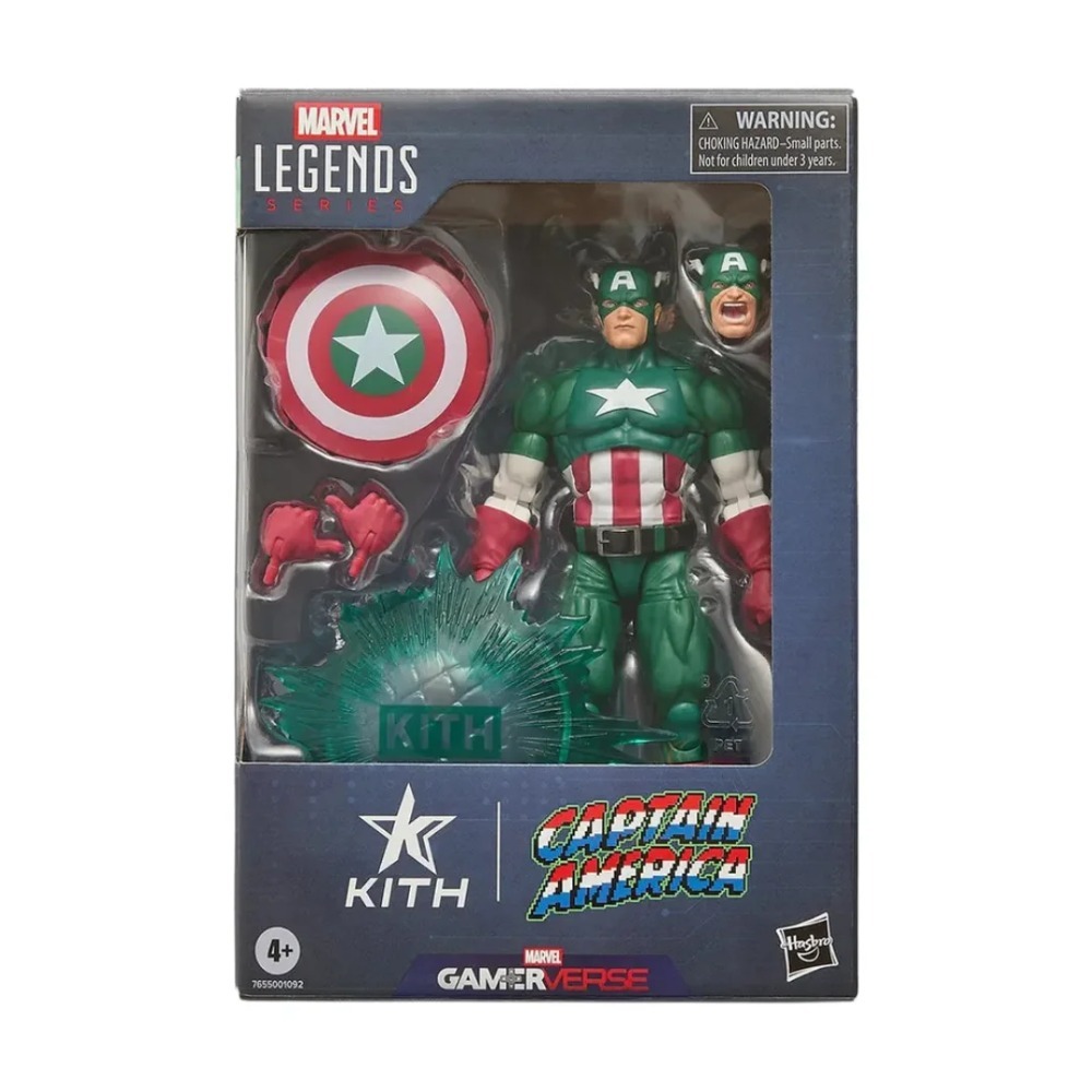 Marvel x Kith Hasbro Legends Captain America Gameverse Player 2 Green