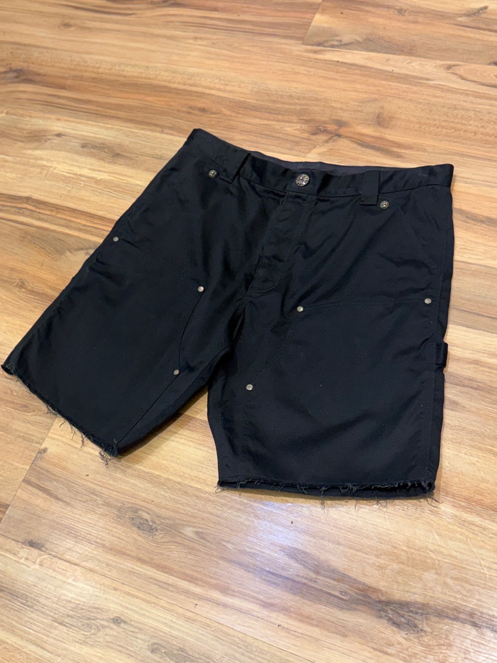 Shorts Chrome Hearts Double Knee Black — 38, Novo