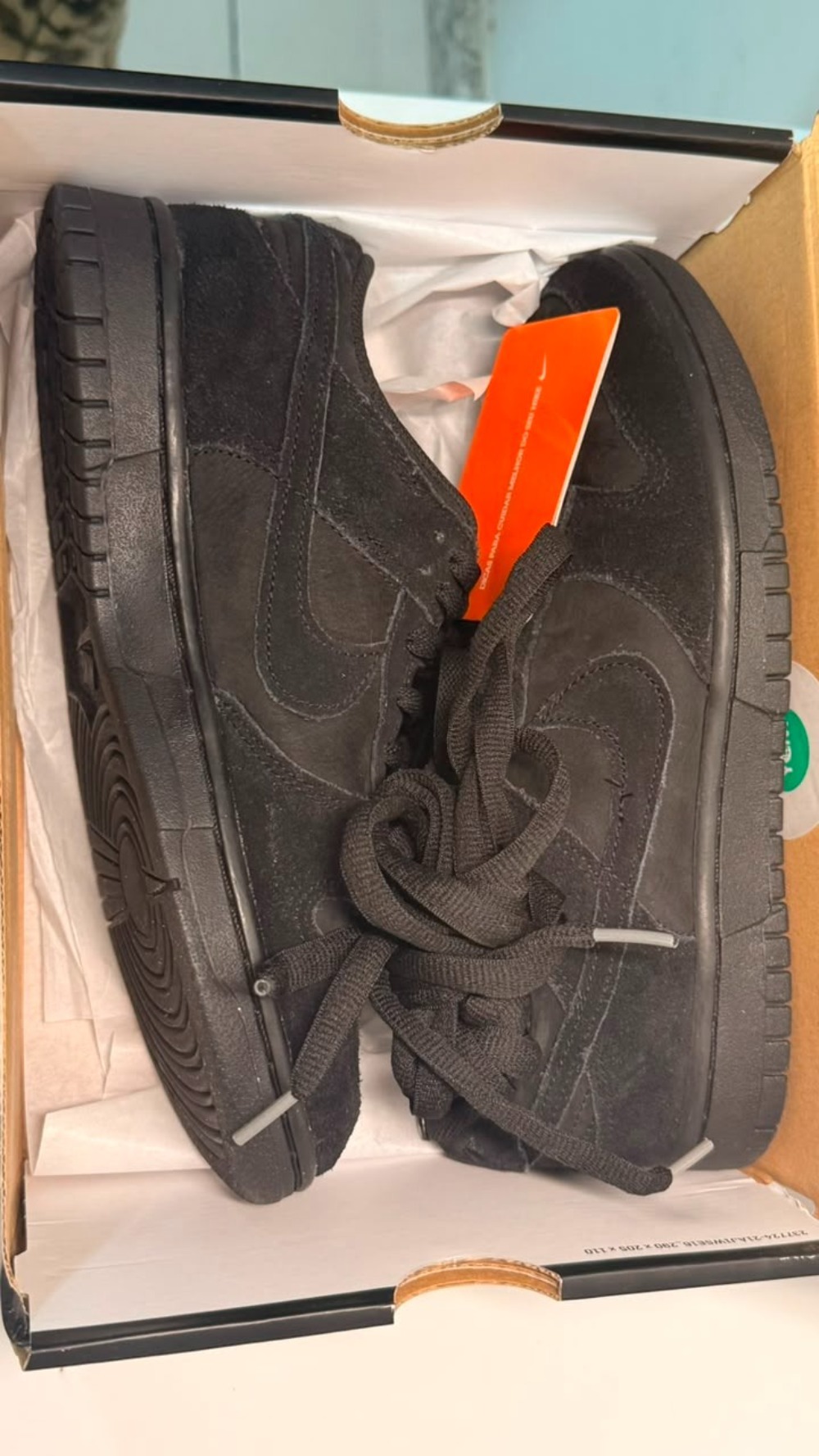 Nike Dunk Low Triple Black — 38, Usado