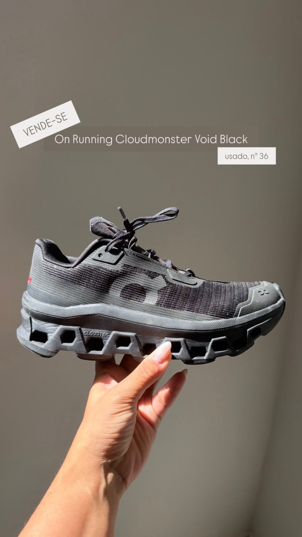On Running Cloudmonster Void Black