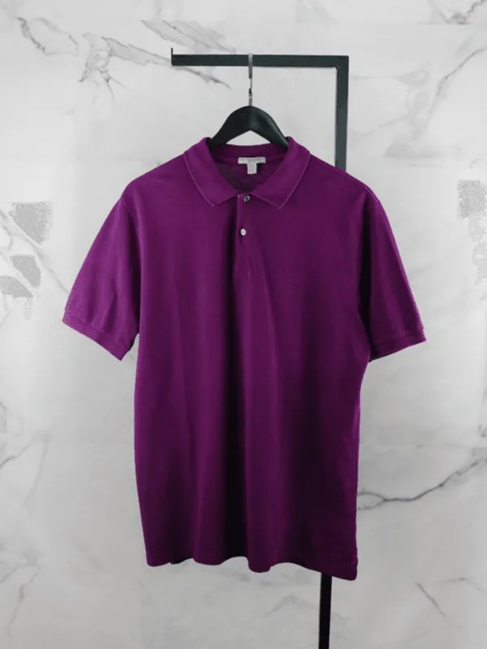 Camisa Burberry Polo Basic Logo Roxa