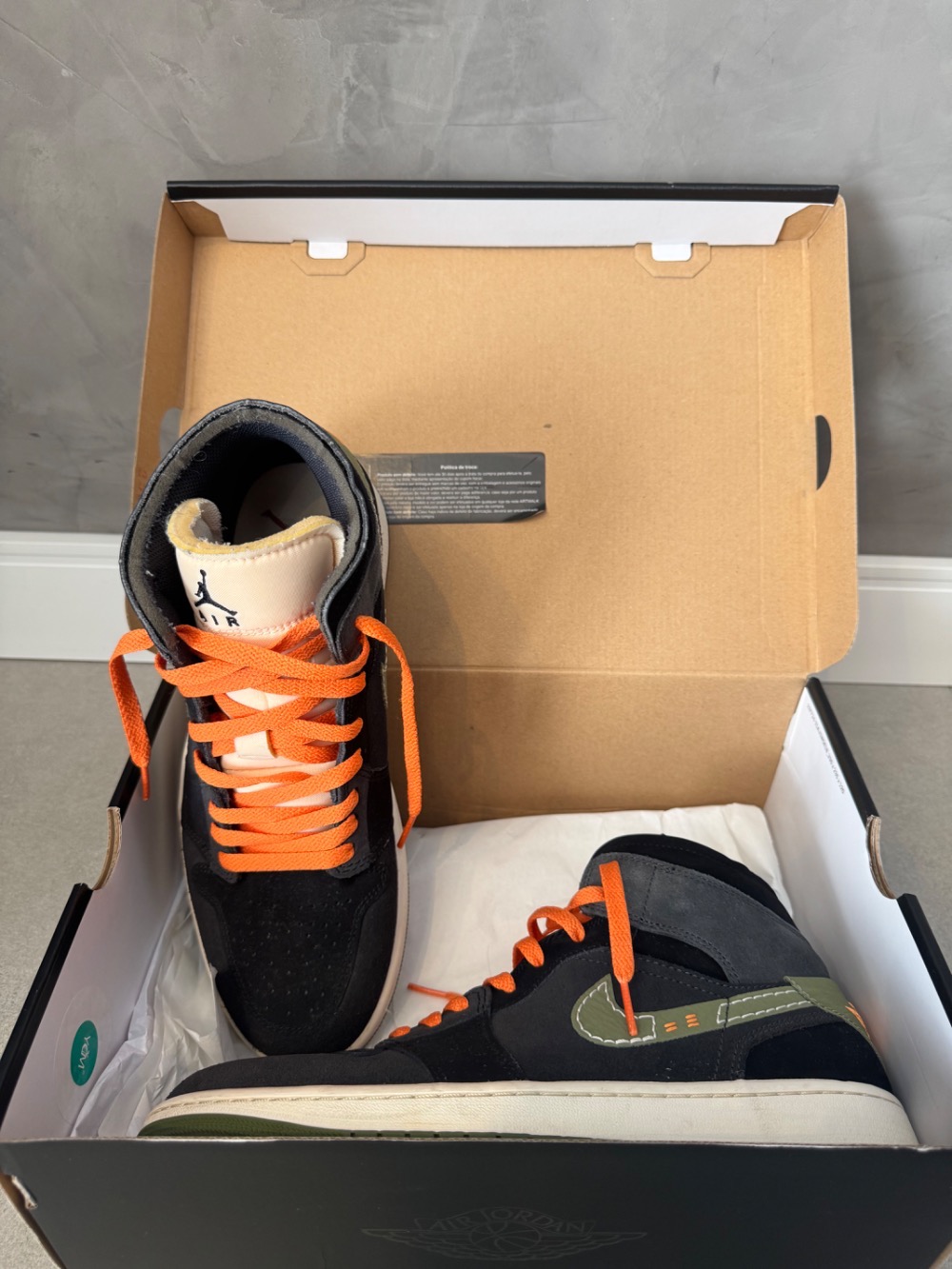 Air Jordan 1 Mid SE Craft Anthracite Light Olive — 42, Usado