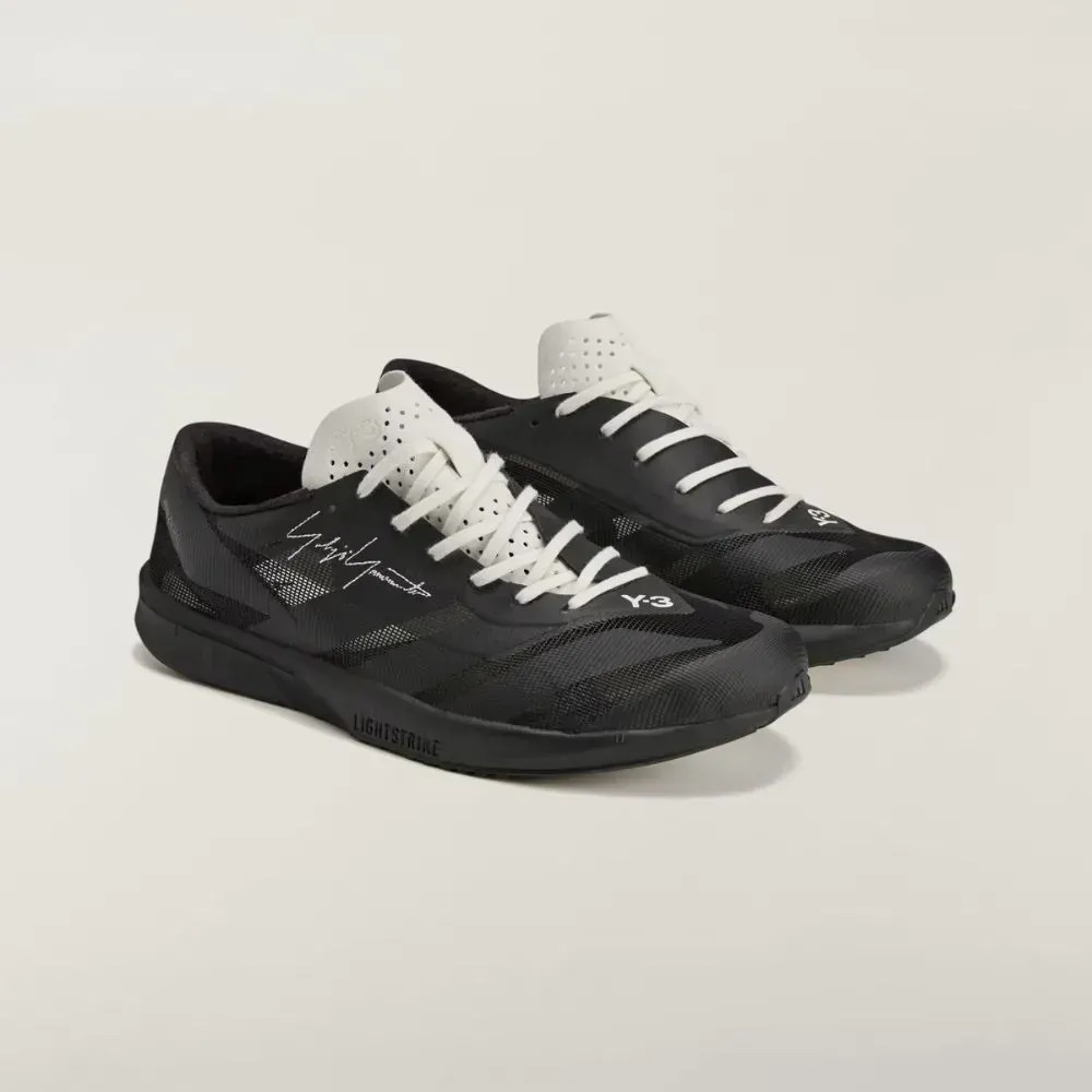 Y-3 x adidas Adizero RC6 Black Off White — 37 / 38 / 39 / 39.5 / 40 / 40.5 / 41 / 42 / 42.5 / 43.5, Novo