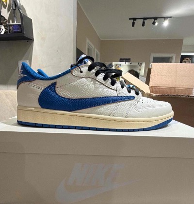 Fragment x Travis Scott x Air Jordan 1 Low OG SP Sail Military