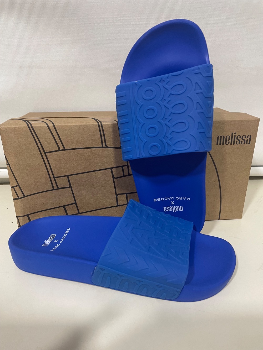 Slide Melissa x Marc Jacobs Azul 36 Novo