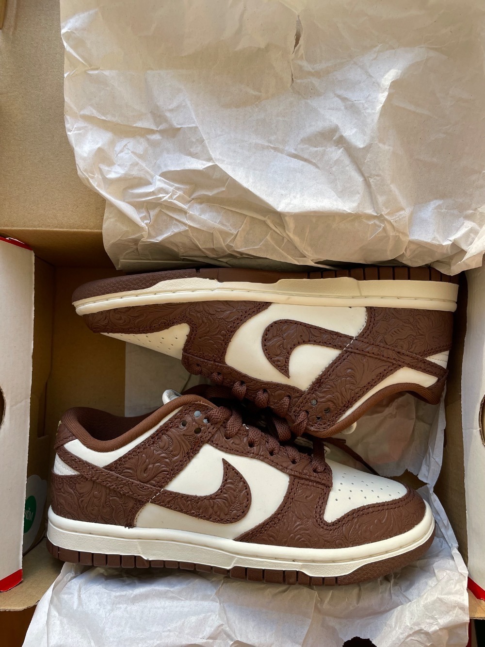Nike Dunk Low Embossed Baroque Brown Feminino — 35, Novo