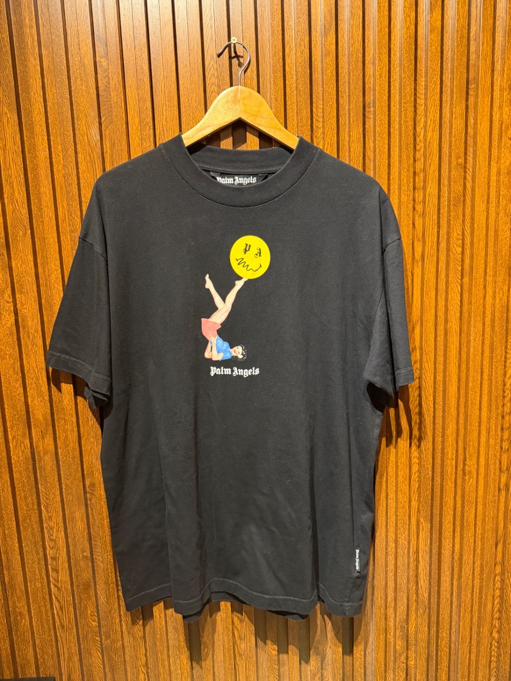 Camiseta Palm Angels Jersey Graphic Preto