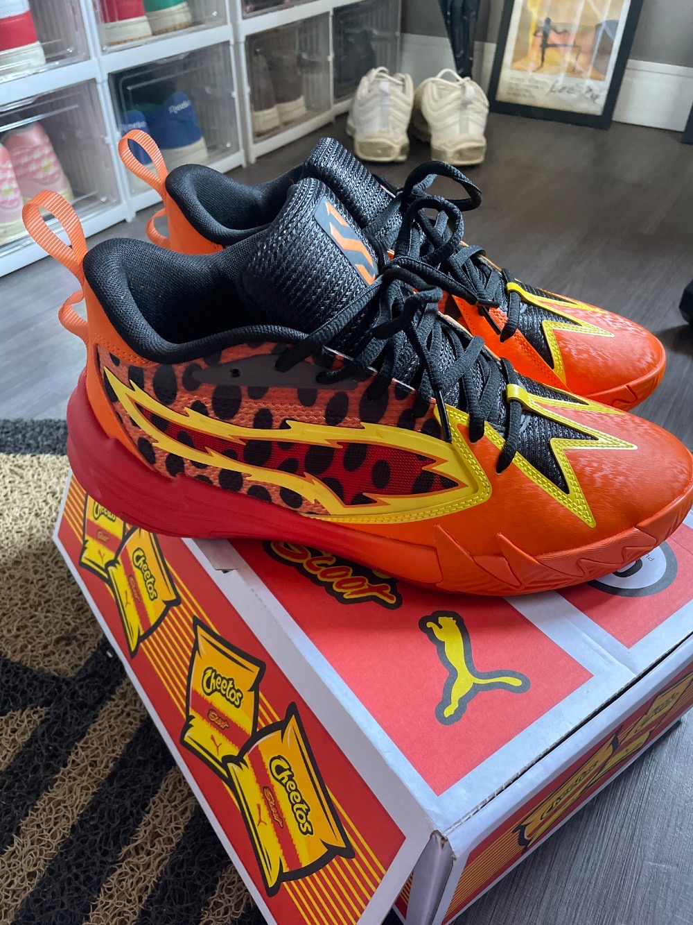 Cheetos x Puma Hoops Scoot Zero Red Rickie Orange Yellow Blaze