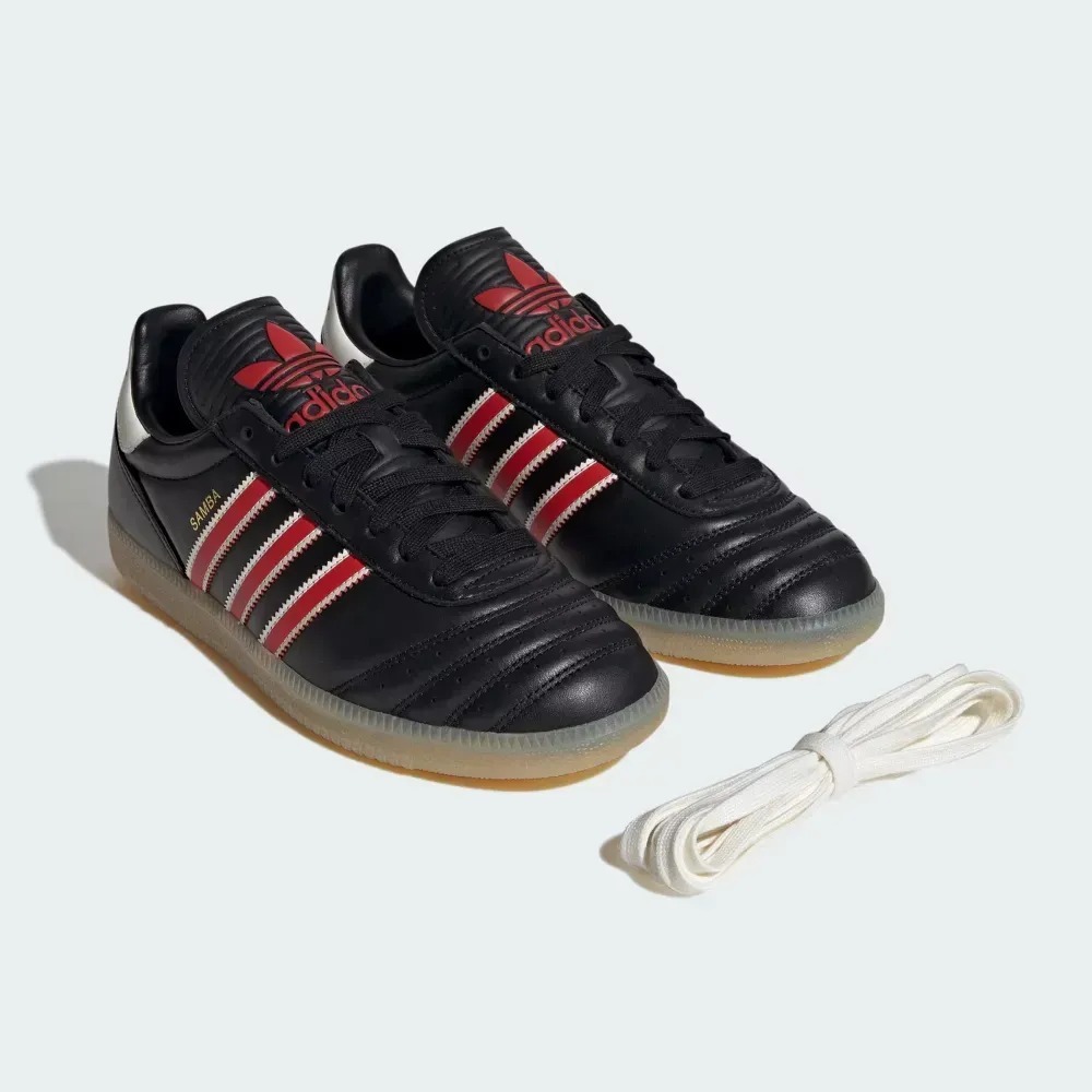adidas Samba JP Core Black Red Gum — 37 / 38 / 39 / 39.5 / 40 / 40.5 / 41 / 42 / 42.5 / 43 / 43.5 / 44, Novo