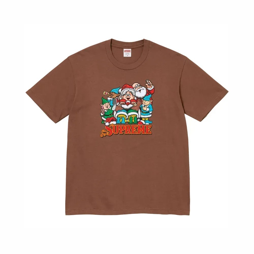 Camiseta Supreme Naughty Brown FW25-W17 — P / M / G / XG / XXG, Novo