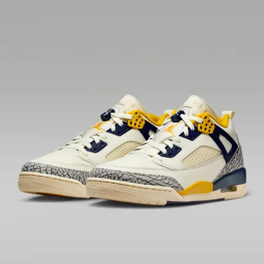 Air Jordan Spizike Low Sail Midnight Navy Coconut Milk University Gold — 39 / 39.5 / 40.5 / 41 / 42 / 42.5 / 43 / 43.5 / 44, Novo