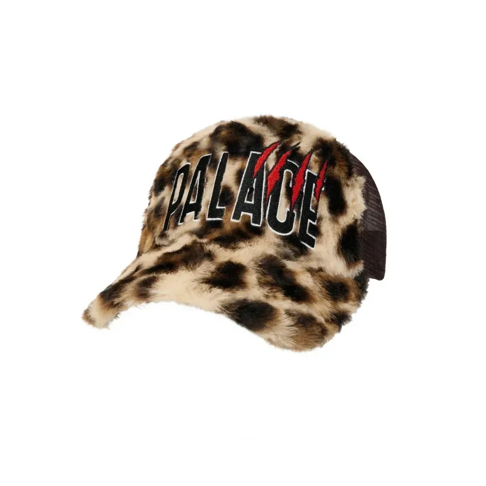 Boné Palace Claw Furry Trucker Leopard — Único, Novo