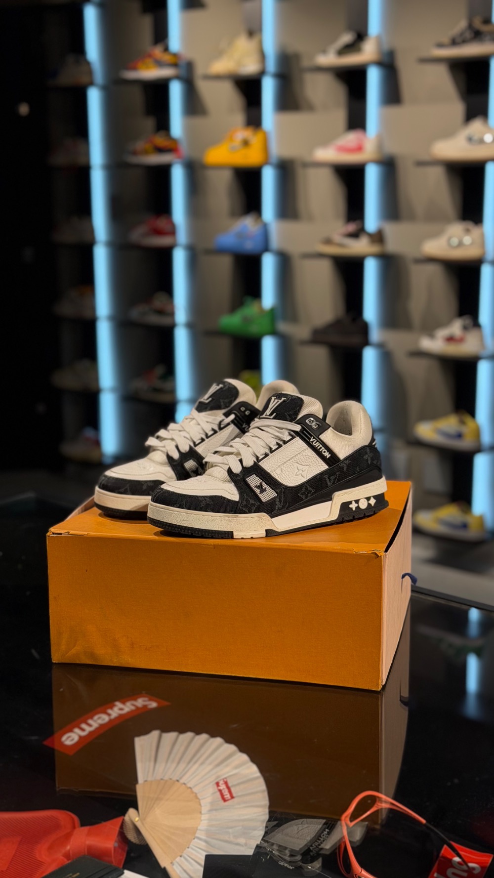 Louis Vuitton Trainer Low Denim Noir