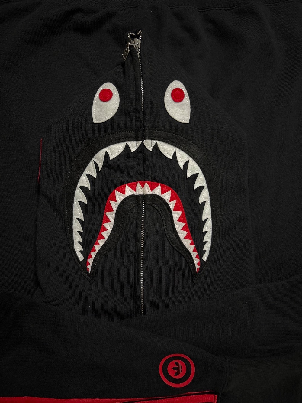 BAPE x adidas Moletom Capuz Ultimate Shark Black — G, Novo