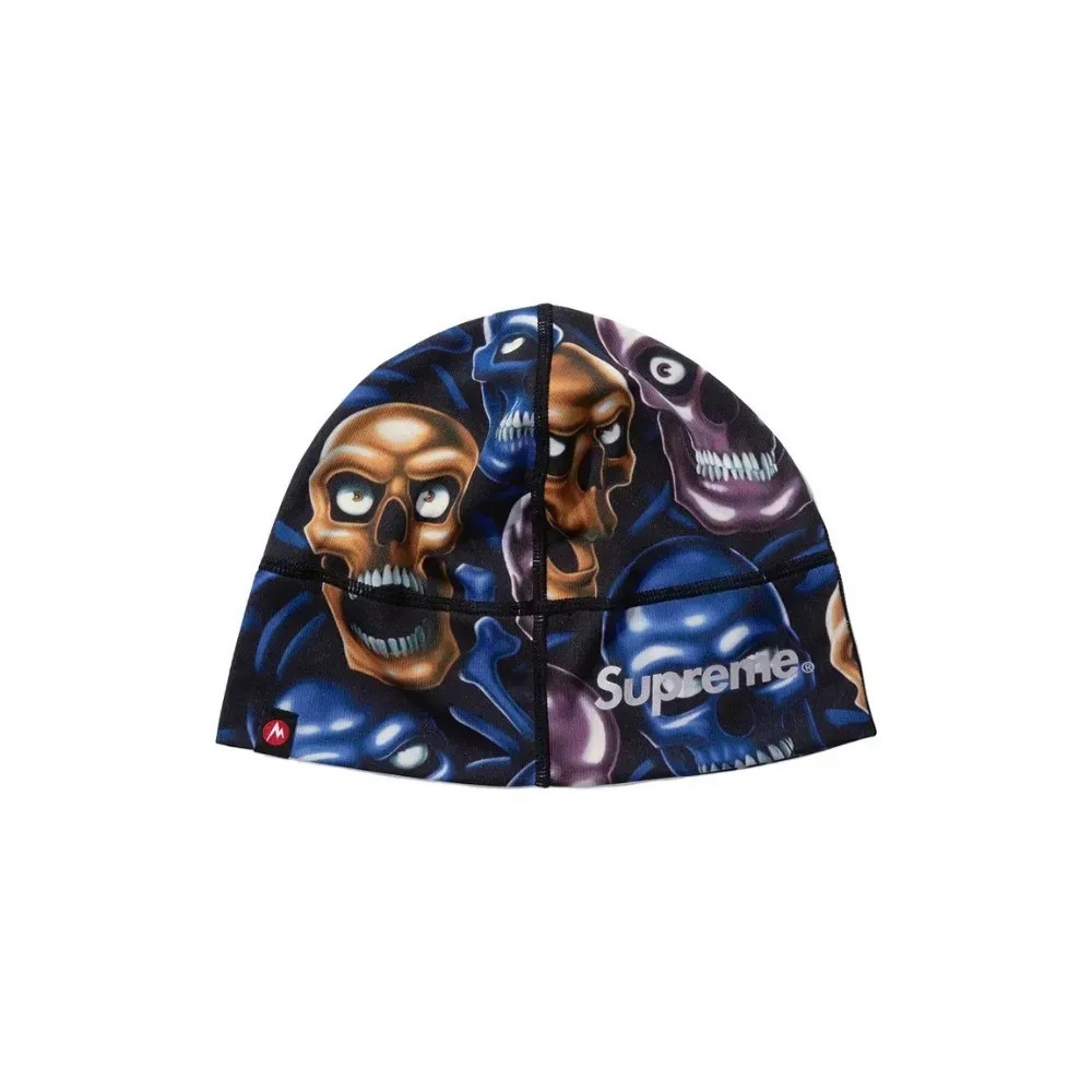 Marmot x Supreme Touca Base Layer Skull Pile FW25-W18 — Único, Novo
