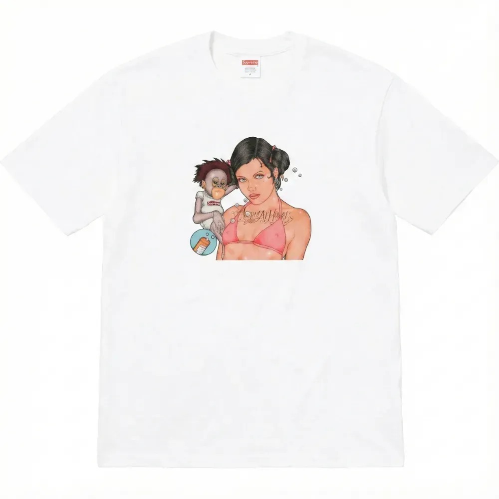 Camiseta Supreme Angel White FW25-W17 — P / M / G / XG / XXG, Novo