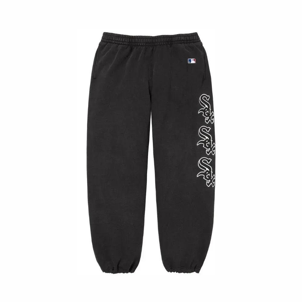 Chicago White Sox x Supreme Calça Black FW25-W17 — P / XG / XXG, Novo
