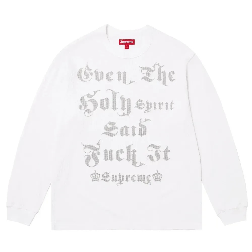 Crewneck Supreme Angel Thermal White FW25-W18 — XG, Novo
