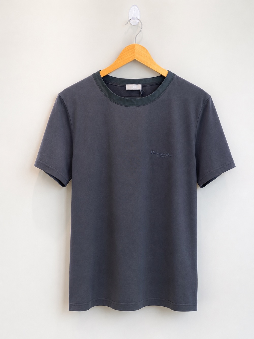 Dior Camiseta CDC Bordado Cinza
