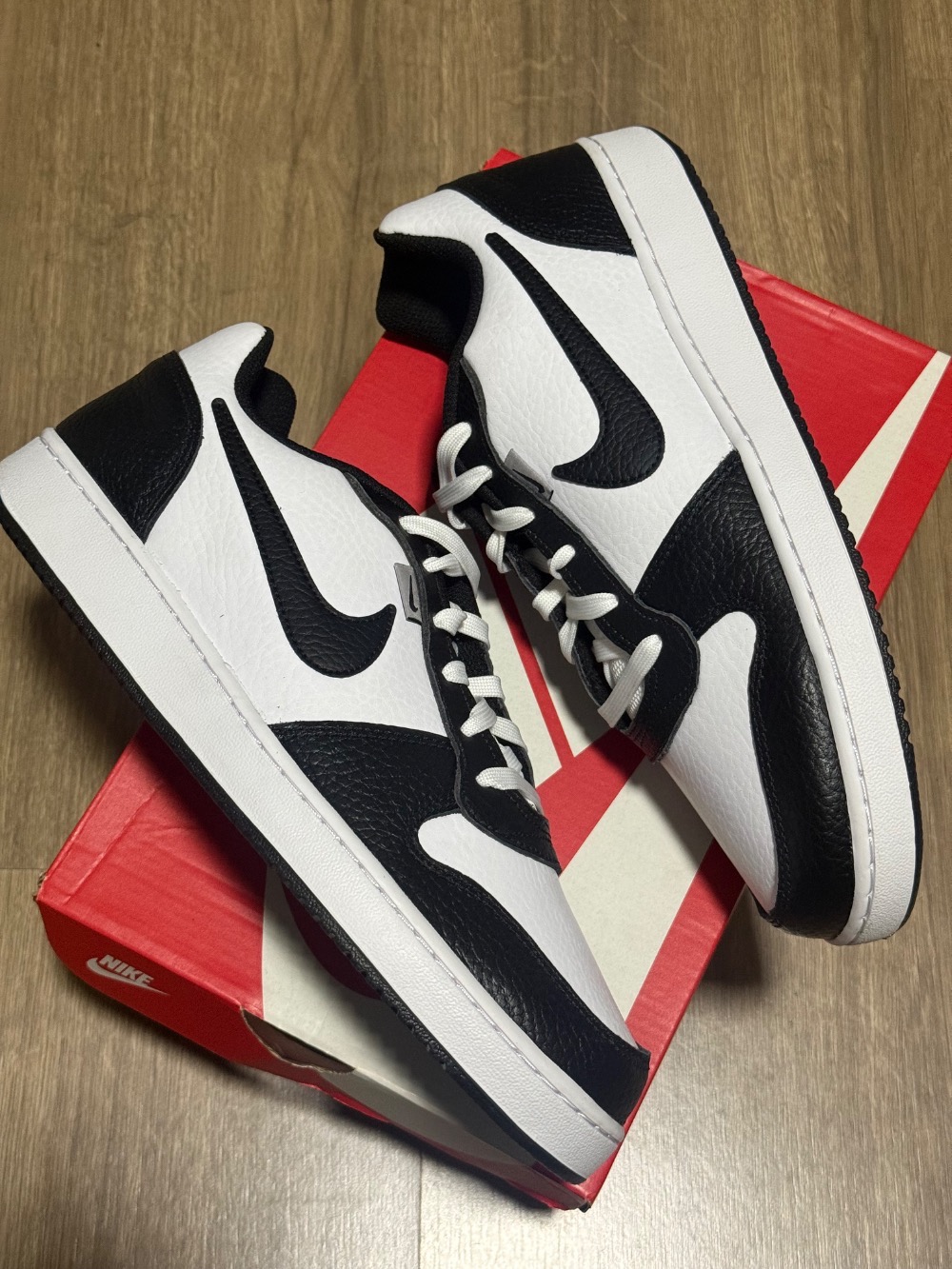 Nike Ebernon Low PRM White Black Wolf Grey — 41 / 42 / 43, Novo