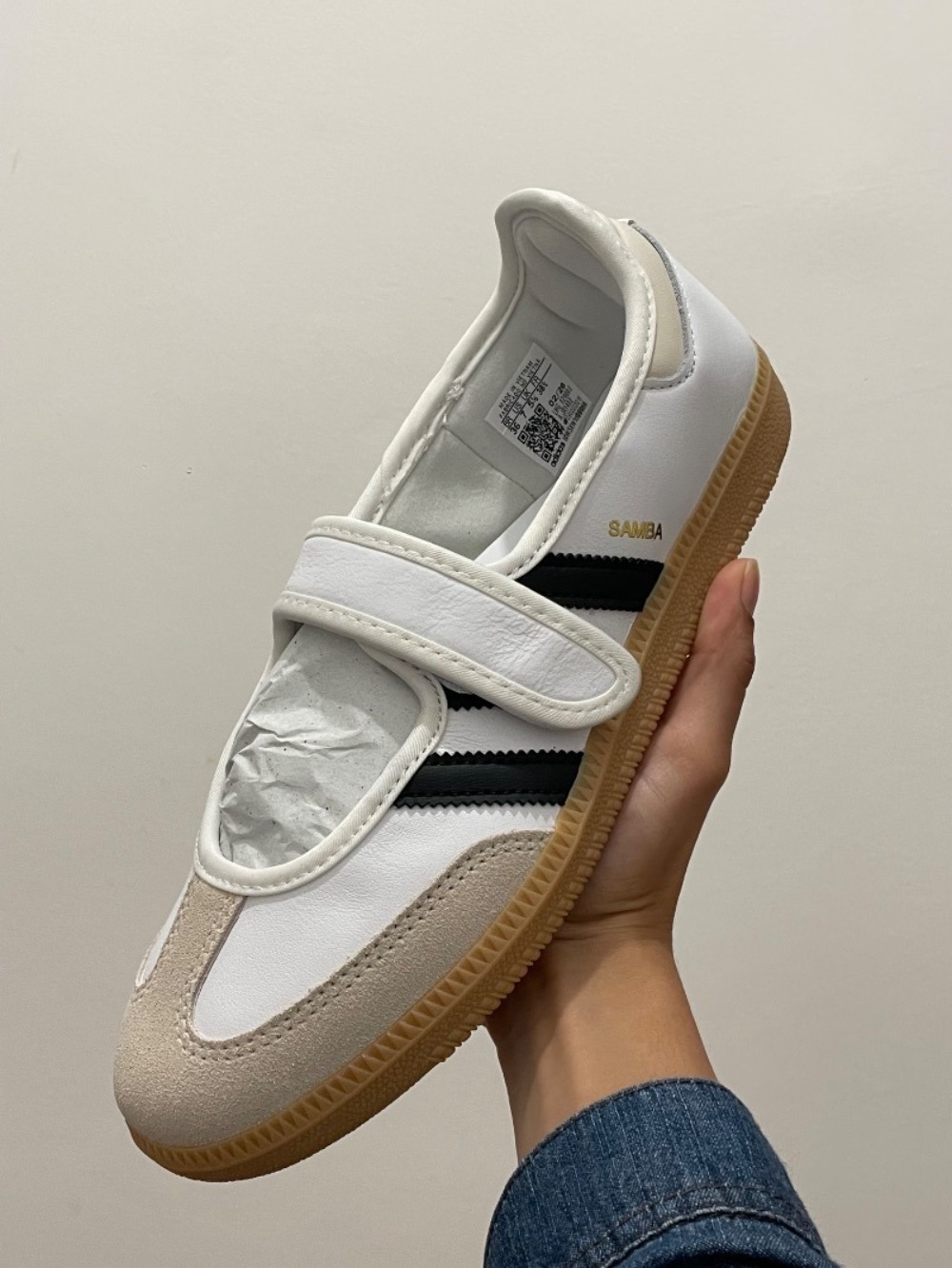 adidas Samba Jane White Black Gum