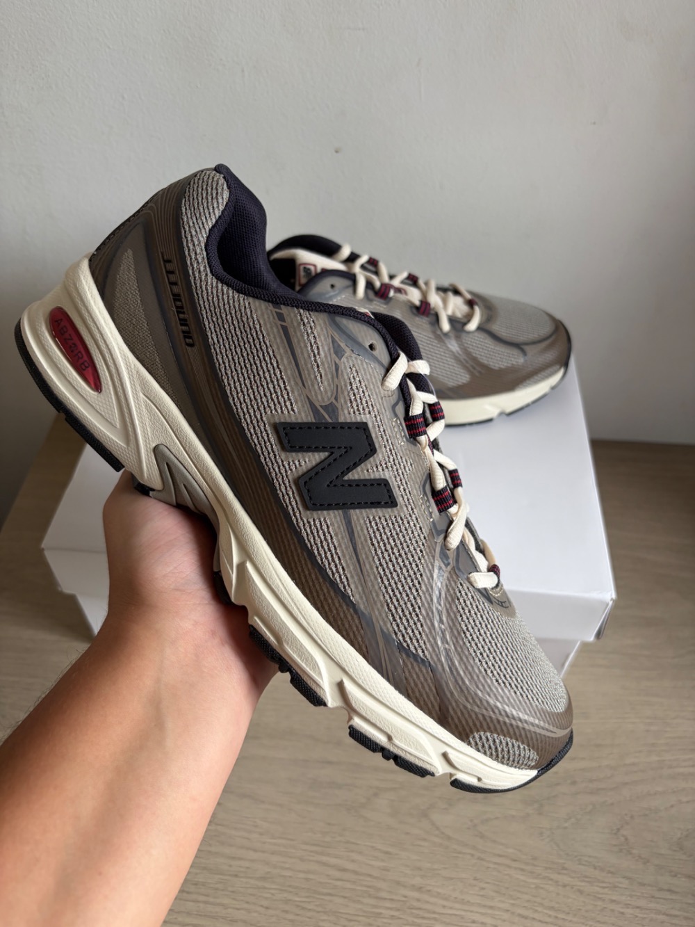 JJJJound x New Balance 740 Paper White Stoneware