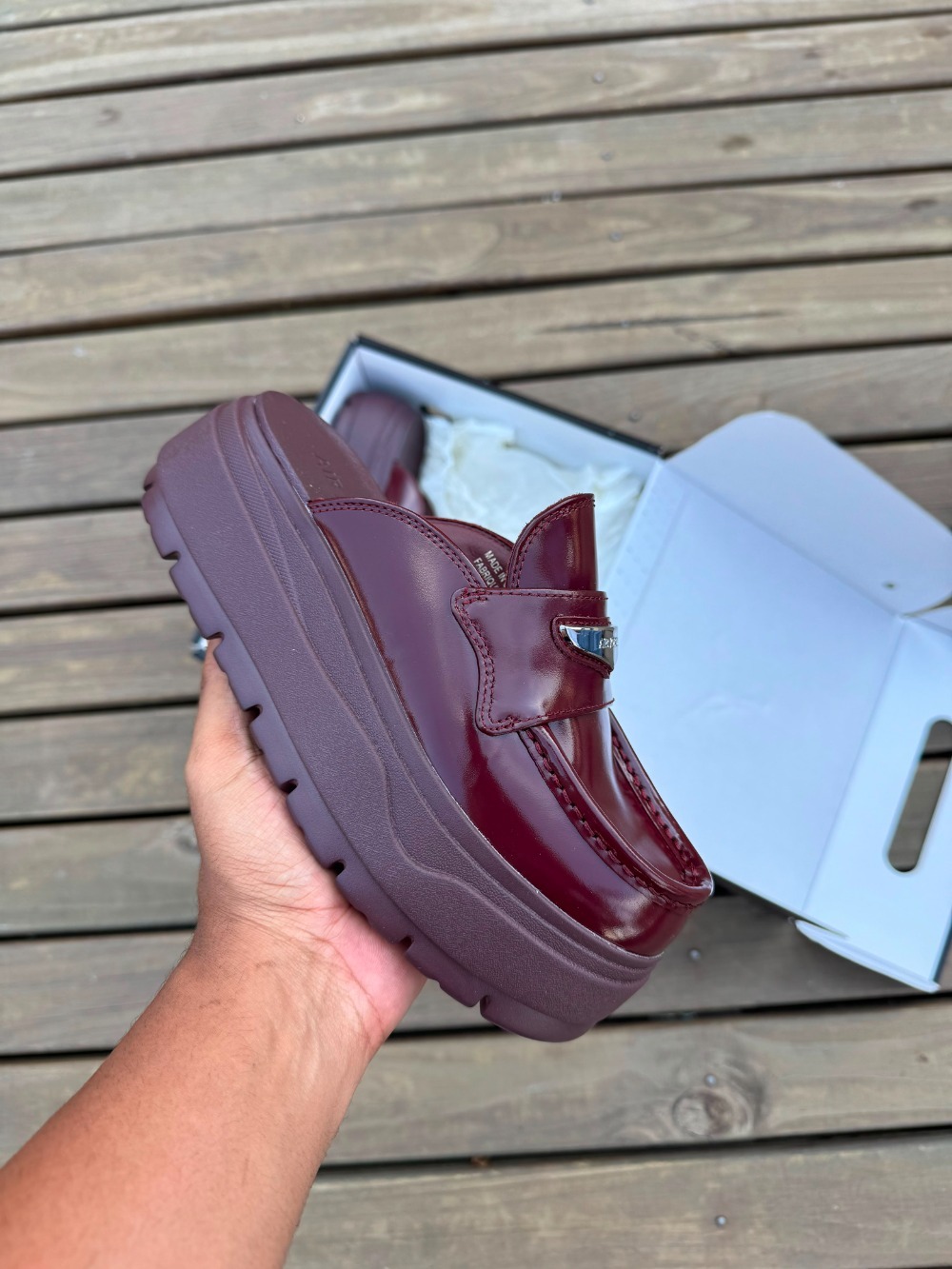 Air Jordan Mule Dark Team Red Burgundy Crush Metallic Silver — 35 / 36 / 37 / 37.5 / 39, Novo