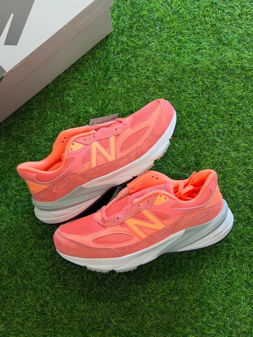 New Balance 990v6 Made in USA Salmon