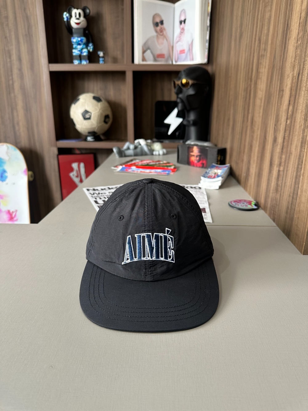 Boné Aimé Leon Dore Nylon Crusher Black — Único, Novo