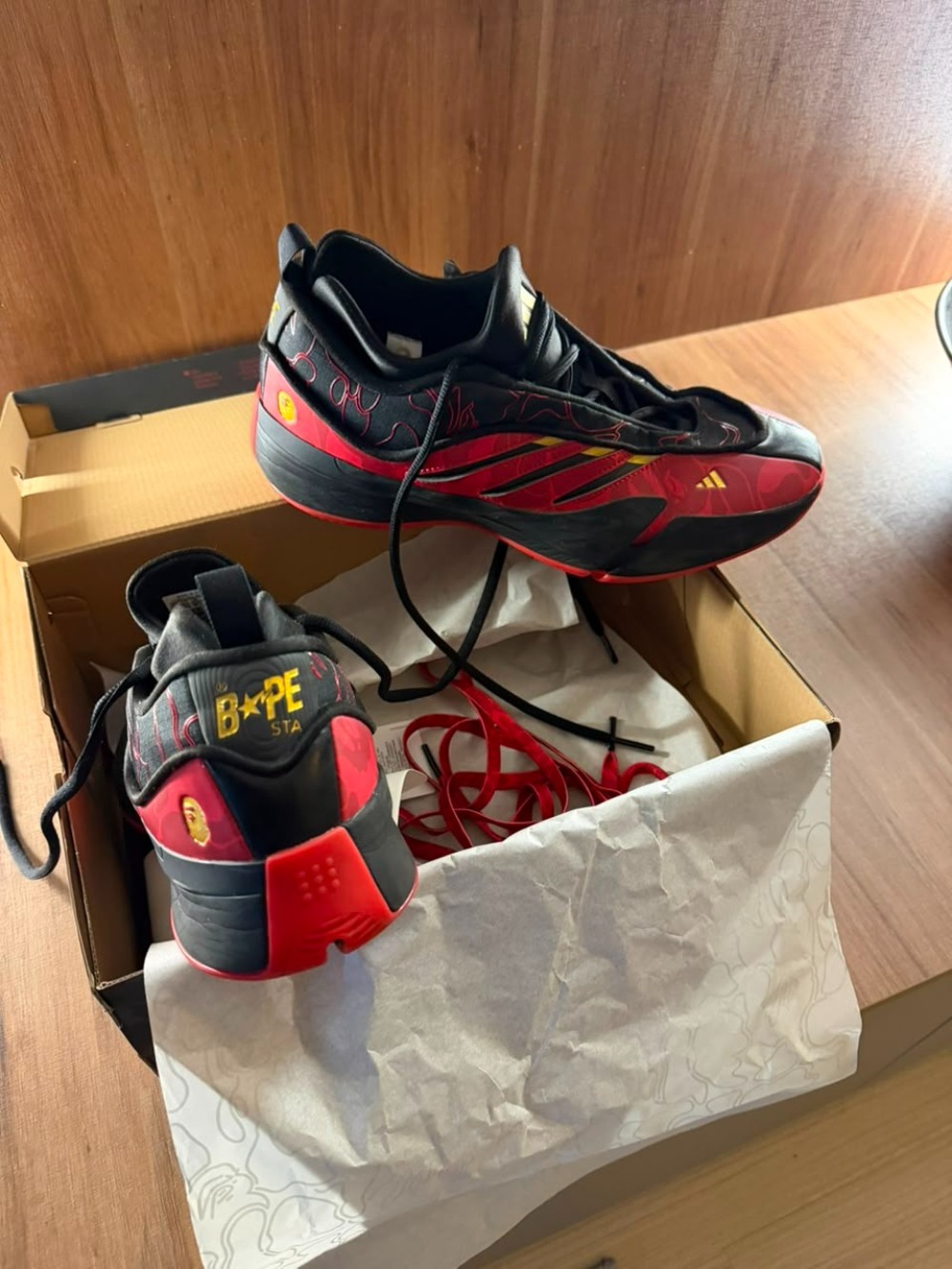 BAPE x adidas Dame 9 Better Scarlet