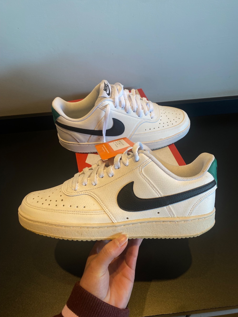 Nike Court Vision Low White Black Green