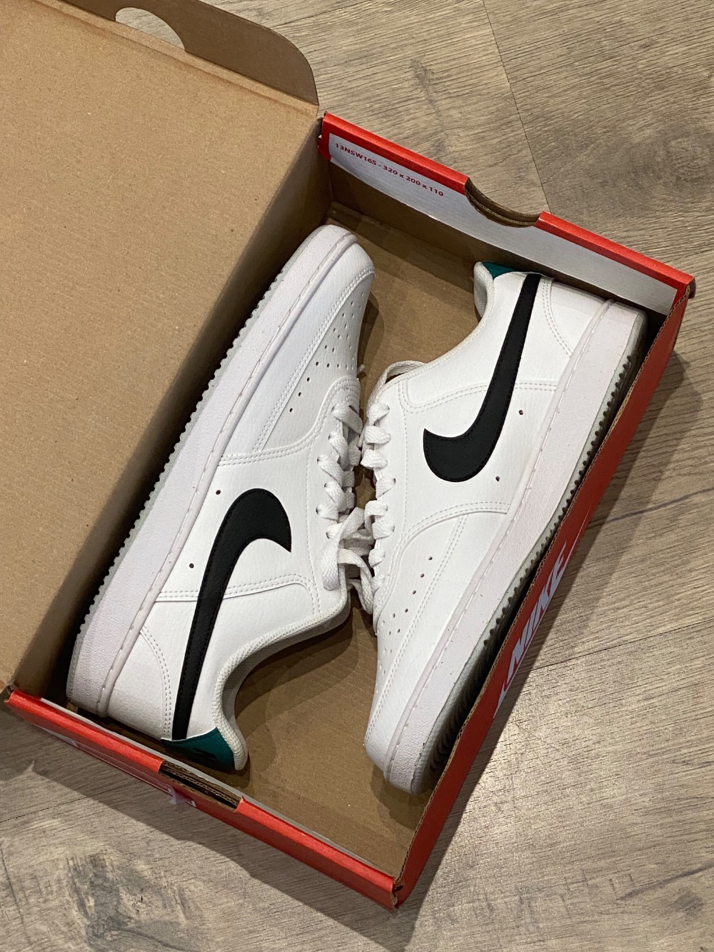 Nike Court Vision Low White Black Green