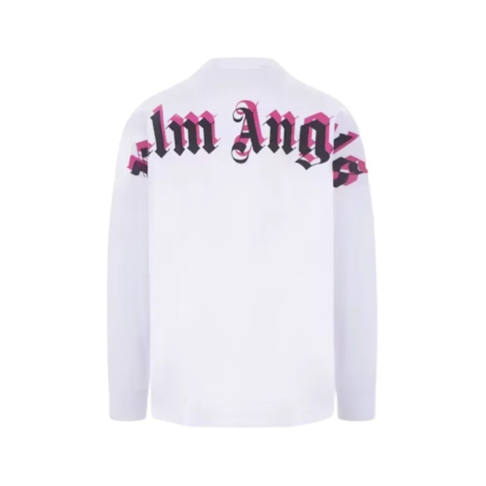 Camiseta Palm Angels Classic Logo Long Sleeve White