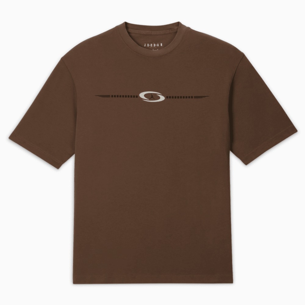 Travis Scott x Jordan Camiseta Brown — M, Novo